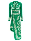 Etro Women Floral Midi Dress In Green