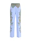 Etro Women Floral Print Pants In Multicolor