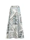 Etro Geometric Print Cotton Skirt