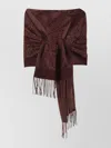 Etro Women Silk Scarf With Paisley Print In Brown