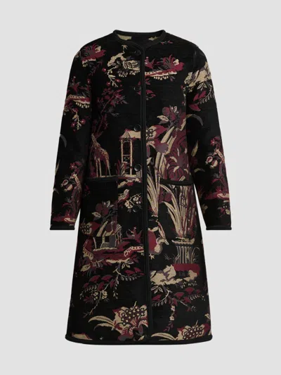 Etro Women's Jacquard Collarless Coat In Multi