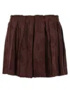 Etro Jacquard Floral Patterned Skirt In Brown
