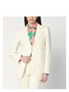 Etro White Jacquard Jacket With Crossover Detail Women