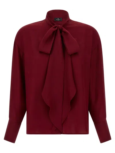 ETRO ETRO WOMEN JACQUARD SILK BLOUSE