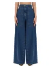 Etro Jeans Wide Leg In Blue
