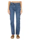 Etro Women Jeans With Logo Embroidery In Blue