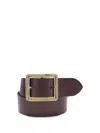 Etro Leather Belt In Brown