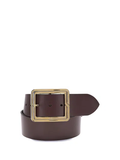 Etro Women Leather Belt In Brown