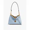 Etro Small Vela Leather Shoulder Bag In Light Blue