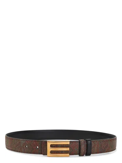 ETRO WOMEN'S LOGO BUCKLE BELT