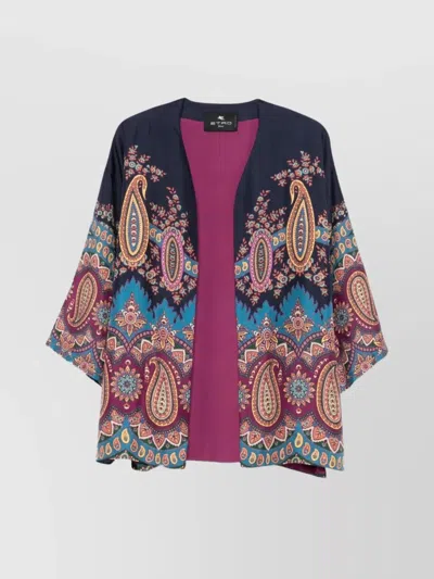 ETRO WOMEN'S LONG PAISLEY PATTERN JACKET