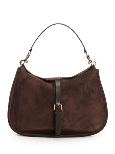 Etro Women Maxi "pony" Bag In Brown
