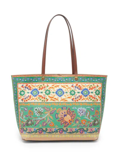 Etro Women's Medium Essential Printed Canvas Shopper Tote Bag