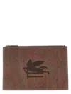Etro Paisley Pochette With Pegaso Logo In Multi