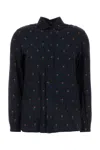 Etro Floral Diamond Grid Shirt In Blue