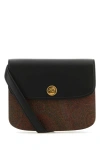 Etro Essential Canvas And Leather Small Bag In Multicolor