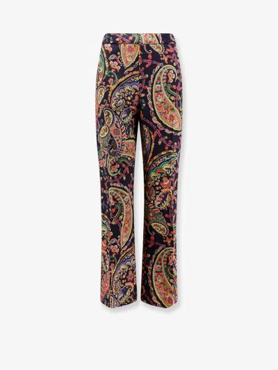 Etro Women Multicolor Fabric Trousers