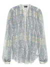 Etro Paisley Print Blouse In Stfdbianco