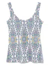 Etro Paisley-print Top In Stfdbianco