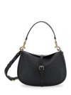 Etro Medium Pony Shoulder Bag In Black