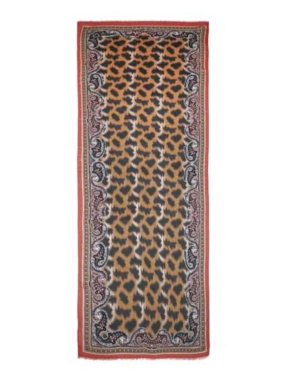 Etro Women's Orfeo Animal-print Modal-cashmere Scarf In Animal Print