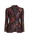 Etro Fitted Jacket With Peak Lapel In Multi