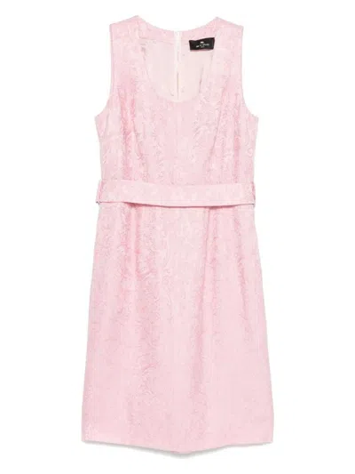 ETRO WOMEN'S PAISLEY EMBROIDERY MIDI DRESS