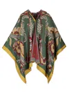 Etro Women Paisley Patterned Hooded Cape In Multi