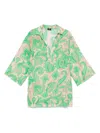 Etro Paisley Print Beach Cover-up In Green