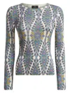 Etro Women's Paisley Print Fine Knit Sweater