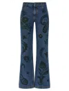 Etro Paisley Print Jeans In Blue