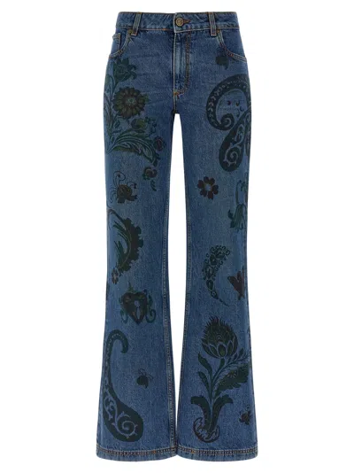 ETRO ETRO WOMEN PAISLEY PRINT JEANS