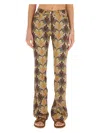 Etro Bootcut Jeans With Paisley Pattern In Multicolour