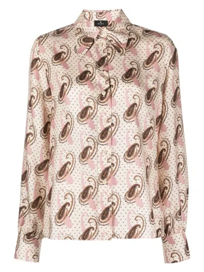 ETRO WOMEN'S PAISLEY PRINT SHIRT | SIZE 44 | 11720