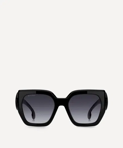 Etro Women's Paisley Square Sunglasses In Black