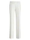 Etro Tailored White Trousers With Flared Hem In White