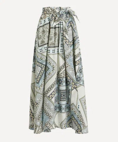 Etro Women's Patchwork Pattern Cotton Skirt