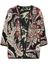 Etro Patterned-jacquard Brocade Jacket In Black