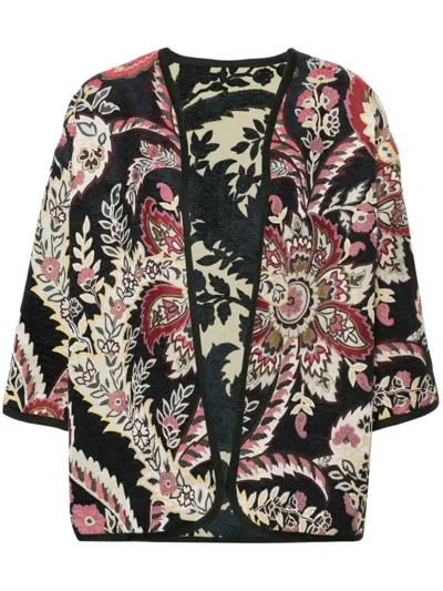 ETRO WOMEN'S PATTERNED-JACQUARD BROCADE JACKET