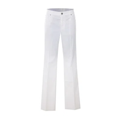Etro Women Pegaso Detail Pants In White