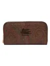 Etro Women's "pegaso" Wallet In Bordeaux