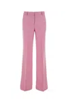 Etro Viscose Blend Flared Pant In Pink