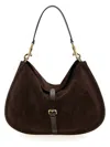 Etro Suede Shoulder Bag In Brown