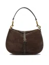 Etro Logo Shoulder Bag In Brown