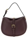 Etro Small Crossbody Bag With Adjustable Strap And Buckle Detail In Burgundy