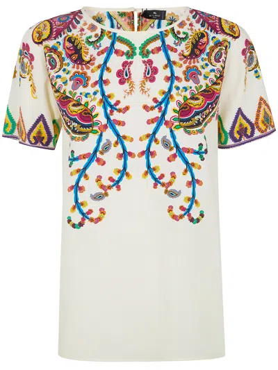 Etro Printed Classic T-shirt Clothing In Multi