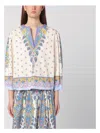 Etro Printed Cotton Blouse With Balloon Sleeves Women