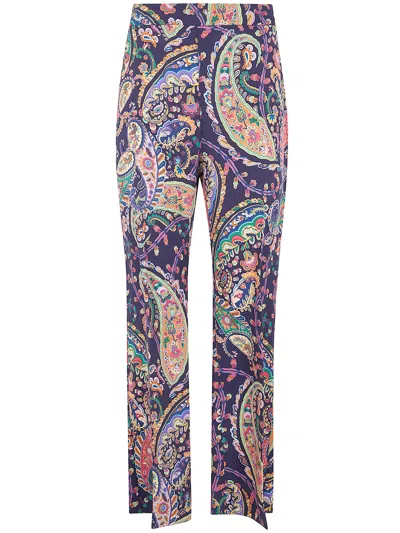 Etro Women Printed Straght Trousers In Multi