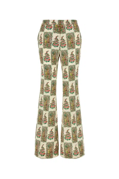 Etro Paisley Print Technical Fabric Trousers In Multi