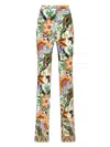 Etro High-waisted Floral Pants In White